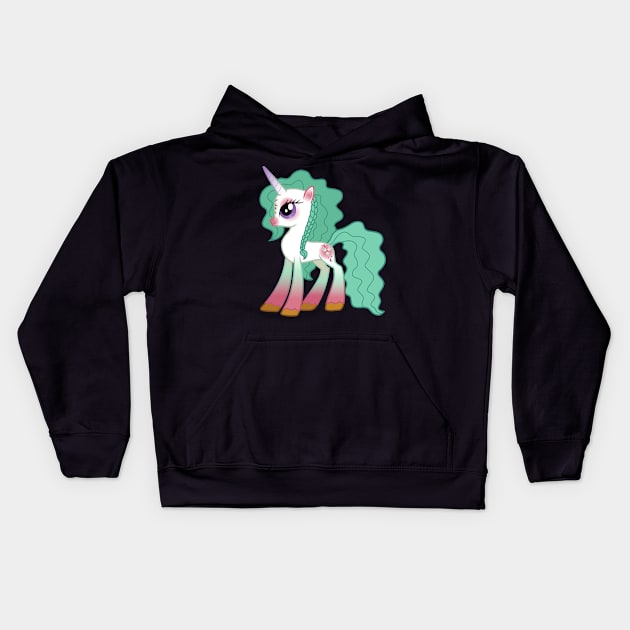 Alexis (Fantasy Fillies) Kids Hoodie by CloudyGlow